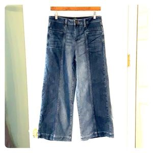 High waist wide leg jeans